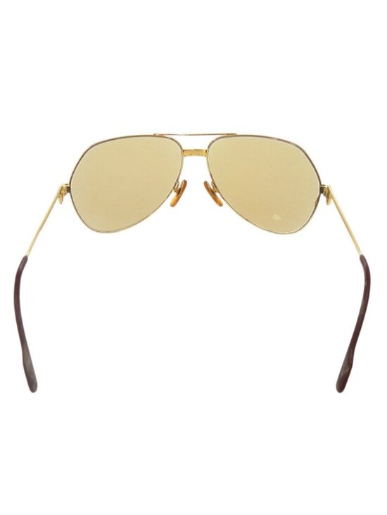 Cartier Teardrop Metal Gold Bordeaux Sunglasses Eyewear main image 8